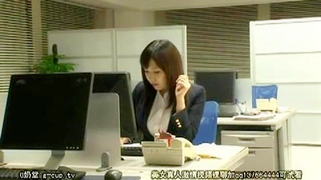 Oriental Rookie Secretary First Day at work ends with Hot Office Sex in the Toilet