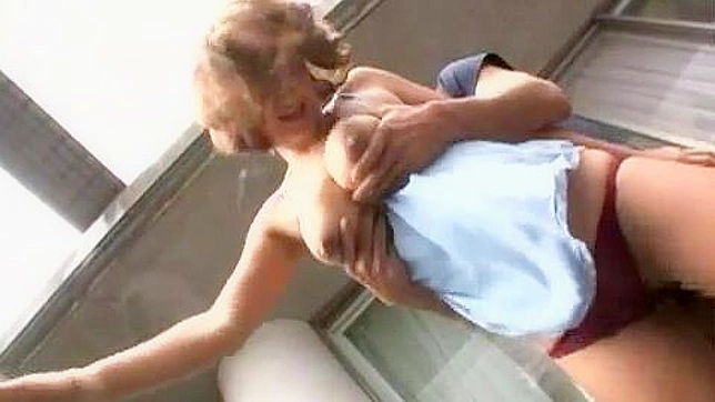 Sultry Mama Secret Affair with Son Pal on Balcony stirs up neighbor curiosity