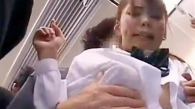 Innocent schoolgirl wild ride - groping and molestation on packed train