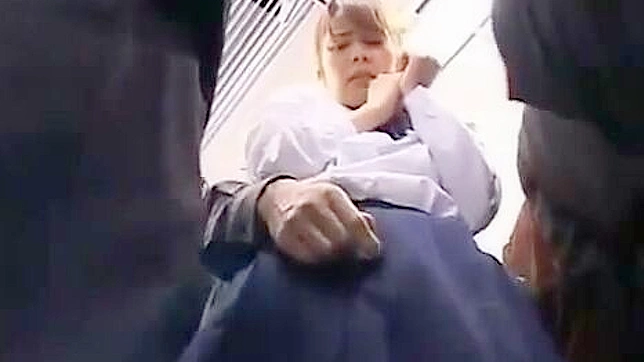 Innocent schoolgirl wild ride - groping and molestation on packed train