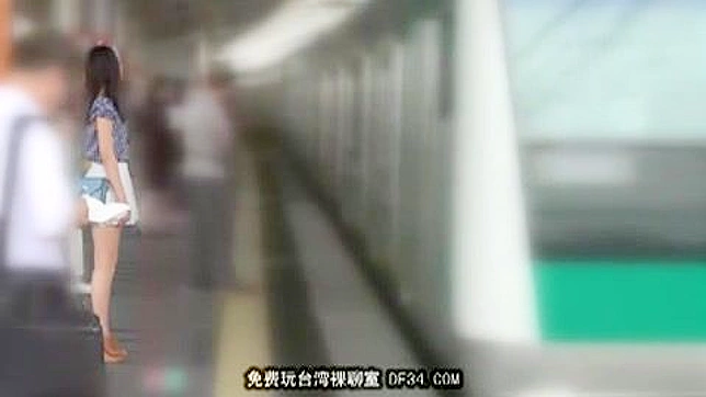 Yuki Shiroi Wild Ride - Maniacal Cock Rubbing on Wet Pussy in Train