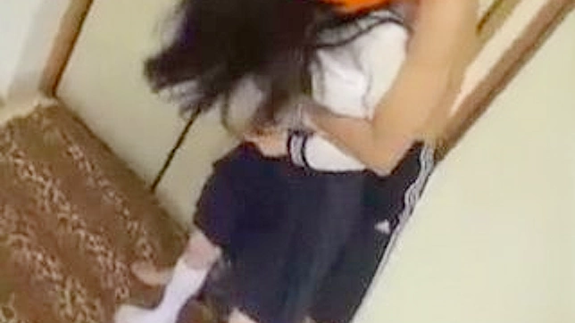 Masked Frat boy wild attack on innocent Asian schoolgirl in dorm