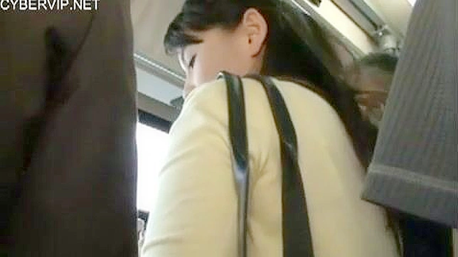 Public Bus Scandal - Housewife Kirishima Ayako Shocking Encounter with Pushy Passengers