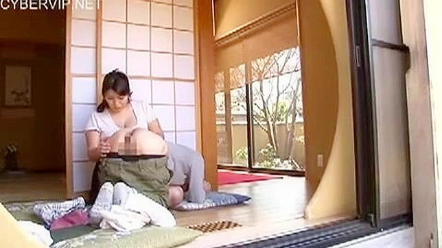 Orihara Yukari Busty Chubby Milf Seduction of Young Neighbor boy with her big breasts