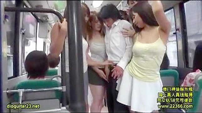 Molested by Five Horny Friends in the Bus