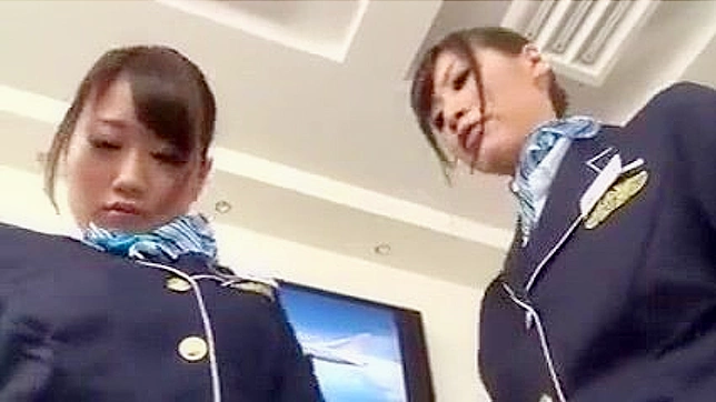 Horny Stewardesses' Detail Check at the Airport