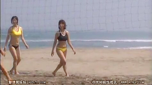 Oriental Porn Video - Hot Beach Volleyball Game with Tired girl regret