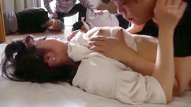 Asian Wife Humiliating Gangbang by Burglars in front of Family