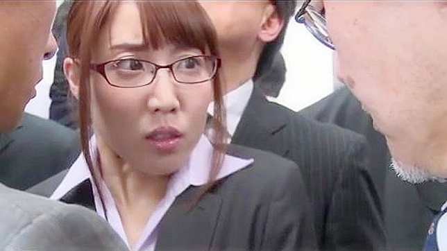 Uchimura Rina Molested by Bunch of Older Colleagues on First Day at Work