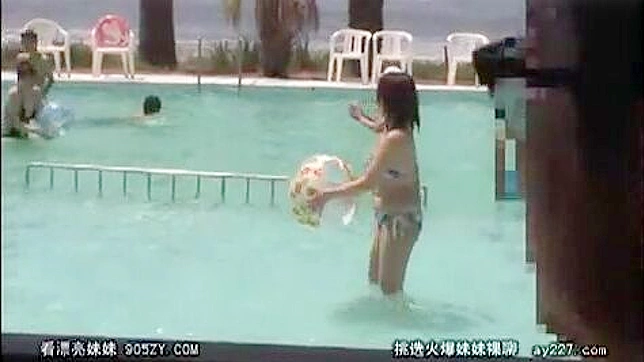Rough Blackmail Fuck by Perv Maniac on Asian Teen at Pool