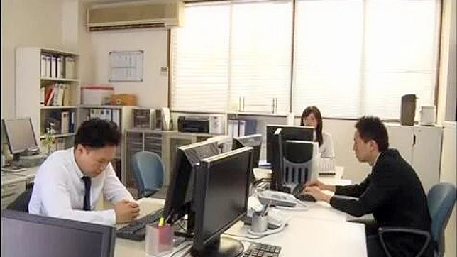 Nippon Office Romp Gone Wild! Pervy Coworker Takes Advantage of Hot colleague in the midst of work.