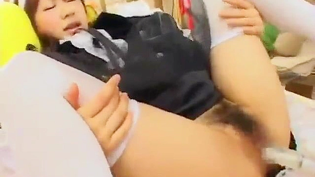 Japanese Teen Maid Disgraceful Encounter with Multiple Men and their Thick Cum