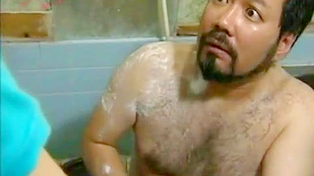 JAV Teen Caught Stepdad Masturbating in Bathroom