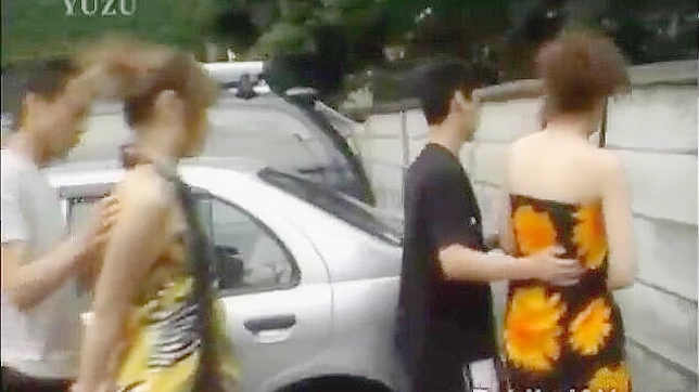 Swapping Asian Girlfriends in Public - A Asian Porn Video