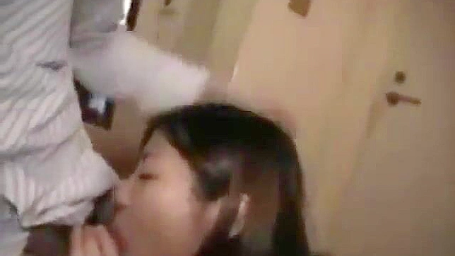 Sexy Smile on her face while sucking and fucking strangers' cocks in Japan