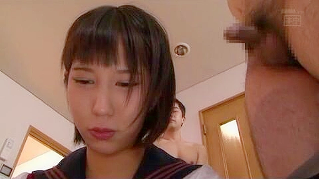 Kinky Pervert Trap for Hypnotized Schoolgirl Riku Minato