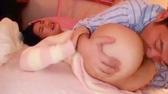 Oriental MILF Surprises sleeping teen daughter with wild sex