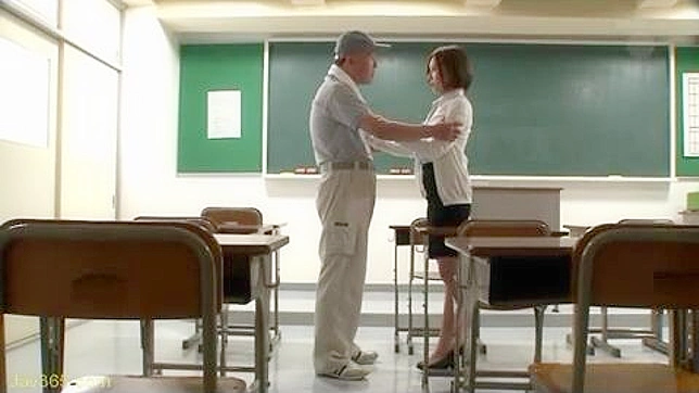 Risky Business - Hot Milf Teacher Caught in the Act with School Janitor