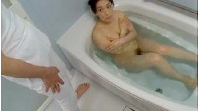 Bath Time Surprise! Sneaky Boss Caught in Action with Maid