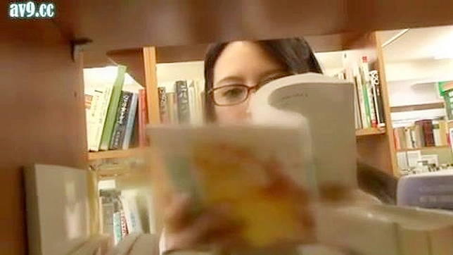 Sexy Schoolgirl Rough Encounter with Mysterious Lover in Library