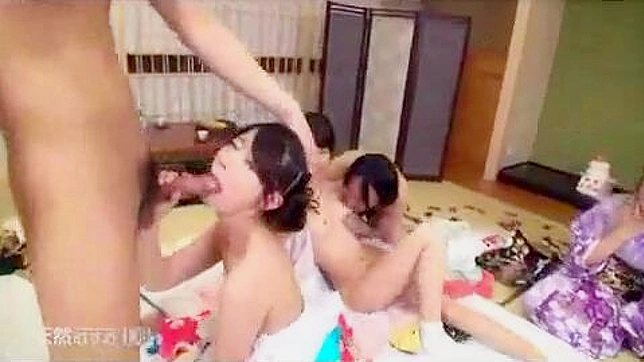 UNCENSORED Asians Traditional Kimono Strip Poker with Dirty Scumbags and Hot girls