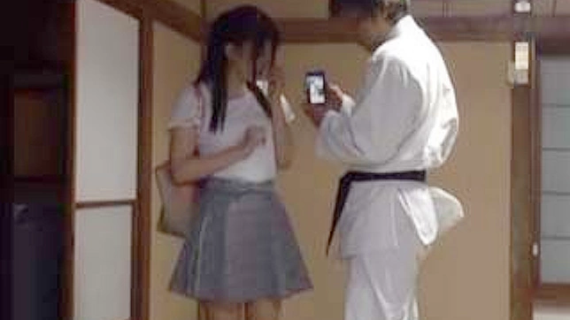 Blackmailed by Awful Karate Master Secret Sextape, Shameful Woman Submits to his Dominant Desires