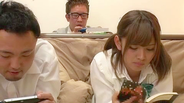 Hina Miyu Secret Affair with Nerd boy best friend while he was busy gaming