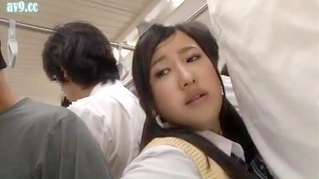 Oriental Schoolgirl Wild Ride with Bus Groper