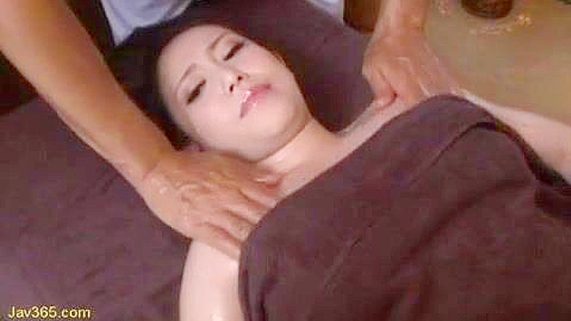 Busty Client Gets Kinky with Masseur on Massage table