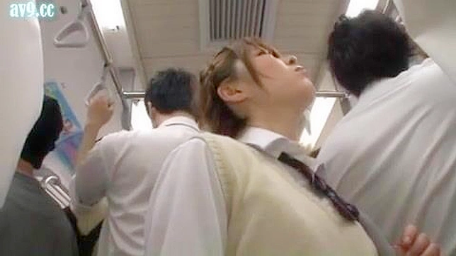 Unprotected Schoolgirl Groped and Fucked in Public bus by Creepy Dude