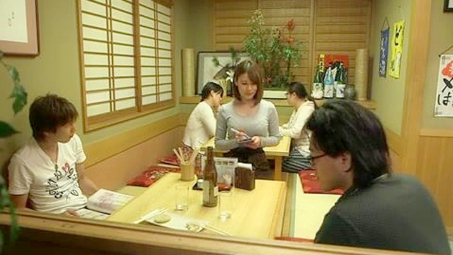 Terrible Turn on First Day - Busty Waitress Riko Honda Unimaginable Encounter