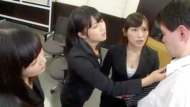 Humiliated by 4 Bosses - A Nippon Porn Video Starring Ryoko Horiuchi and Akiyoshi Saionji