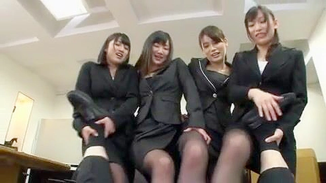 Humiliated by 4 Bosses - A Nippon Porn Video Starring Ryoko Horiuchi and Akiyoshi Saionji