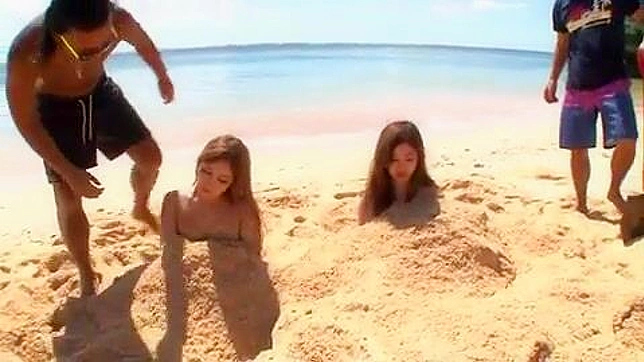 Oriental Porn Video - Buried in the Sand, Poor girls couldn't defend themselves from maniacs