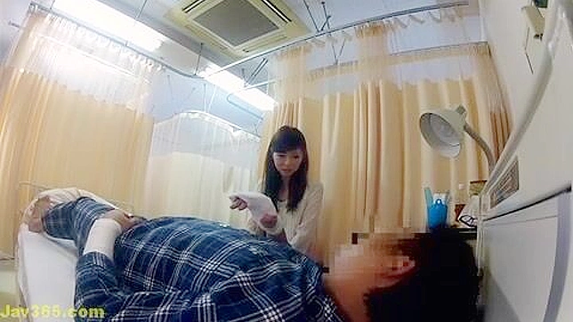 Sneaky Patient Gets Lucky with Secret Handjob in Oriental Porn Video