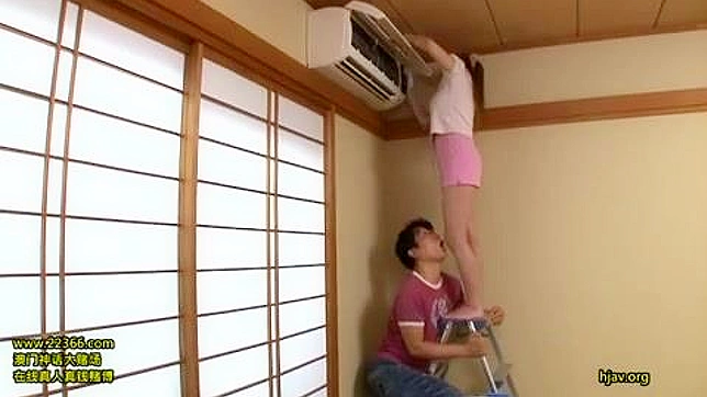 Kitagawa Erika Busty Neighbor Comes in Handy for AC Cleaning
