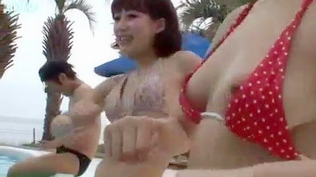 JAV Porn Video Features Exciting Pool Scene with Popped out boobs and a Happy Ending