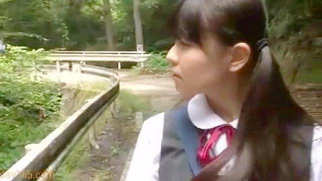 Sexy Schoolgirl Gets Naughty with Filthy Teacher in Nature on Field Trip