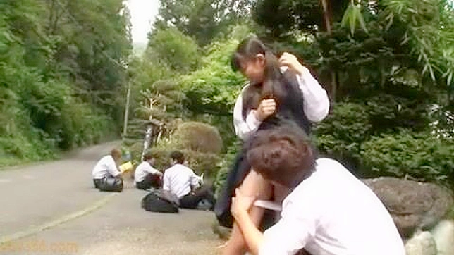 Sexy Schoolgirl Gets Naughty with Filthy Teacher in Nature on Field Trip