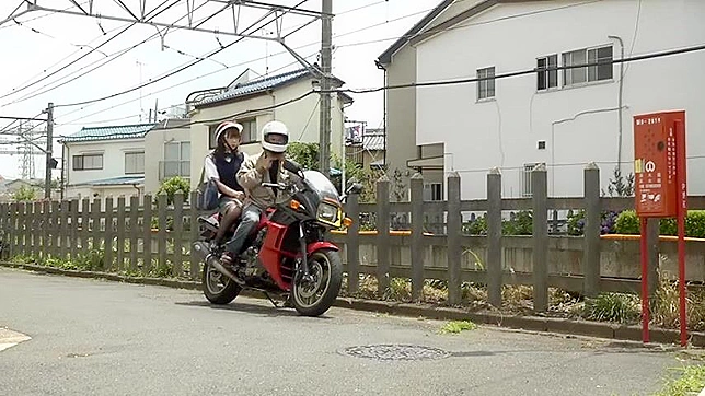 Shy Schoolgirl Wild Ride with Biker Boy on First Date