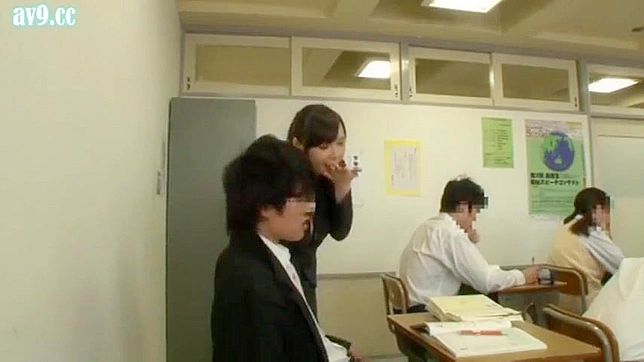 Japan Schoolgirl Gets Banged by Pervy Professor in Class