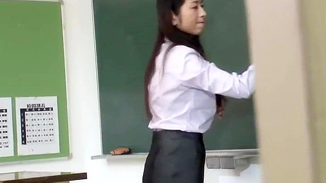 Sexy Milf Teacher Naughty Encounter with Schoolboys in Classroom