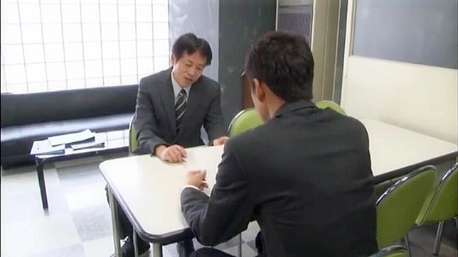 Manami Osawa Sensual Handjob and Blowjob with Secretary Arimoto Sayo Over Spilled Coffee