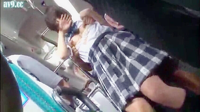 Public Bus Scandal - Heartless Maniac Gropes and Fucks Cute teen in Japan