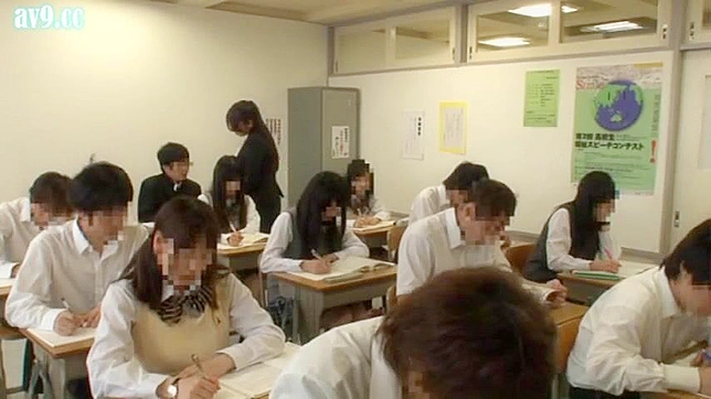 Naughty Schoolgirl Gets Punished by Hot Teacher during exam