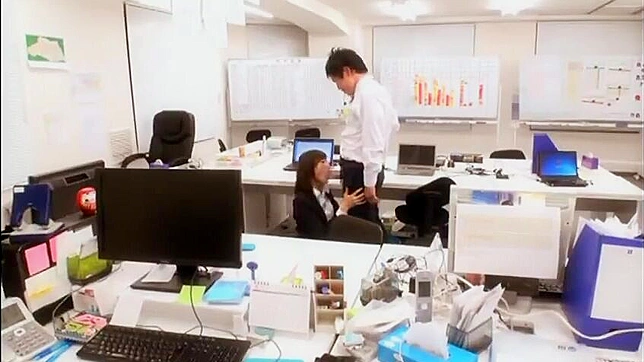 Nippon Naughty Boss and Junior colleague Wild Ride in the Office