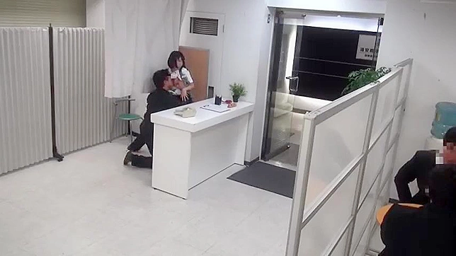 Repairman Rough Sex with Oriental Beauty at Work