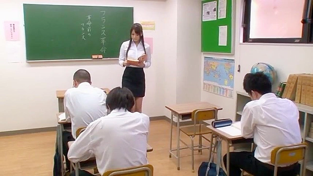 Busty Teacher Yui Oba Secret Affair with Horny Student in Nippon Porn Video