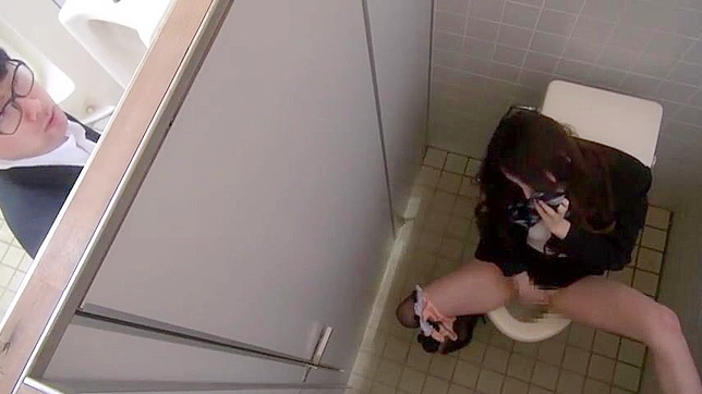 Secretary Rough Sex in Office Restroom with Coworker