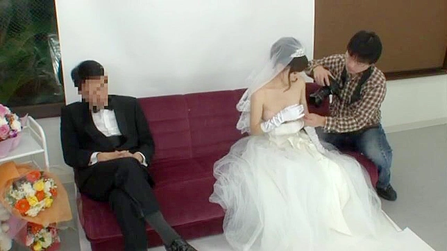 Asian Bride Secret Affair with photographer during bridal photo session